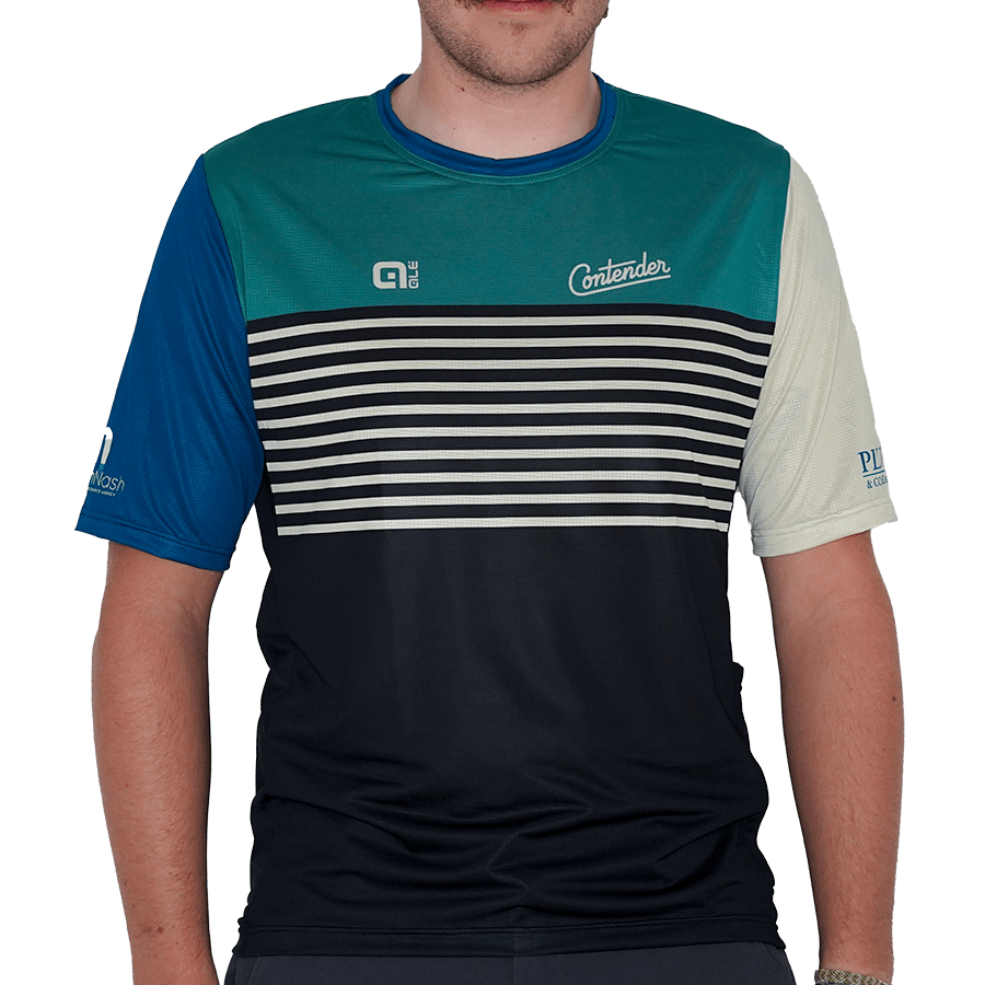 Contender Ale Cool Stripe Gravel T-Shirt Apparel Contender Bicycles S 