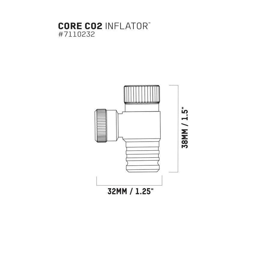 Blackburn Core CO2 Thread On Inflator Accessories Blackburn 