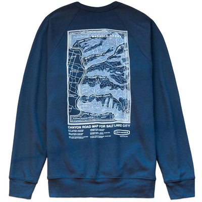 Contender Salt Lake Canyon Topo Sweatshirt Apparel Contender Bicycles 