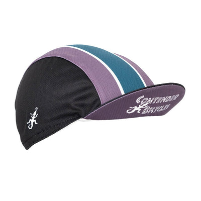 Contender Gecko Retro Cap APPAREL - MEN - HEADWEAR Contender Bicycles Purple/Green 