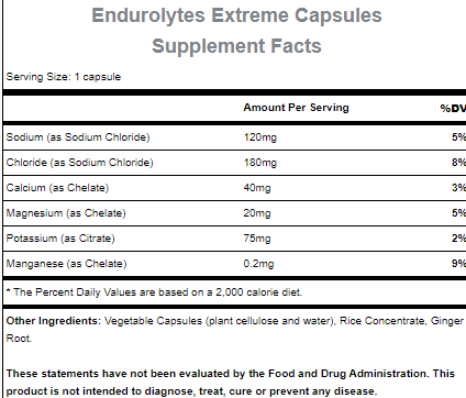 Hammer Endurolytes Extreme 120 Capsules Accessories Hammer Nutrition 