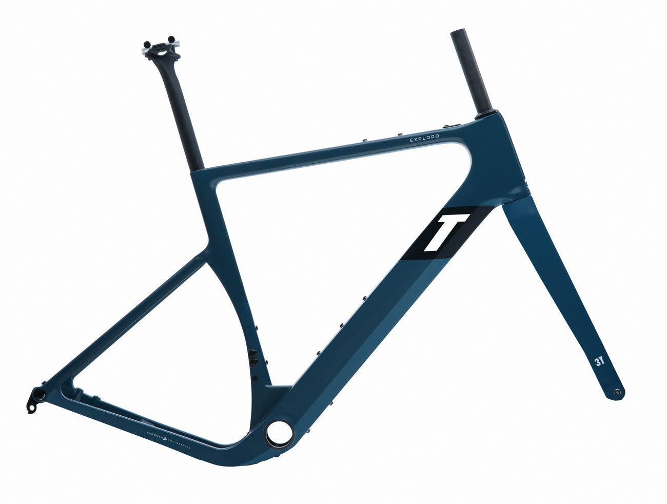 3T Exploro Ultra Frameset Bikes 3T Steel Blue 54 