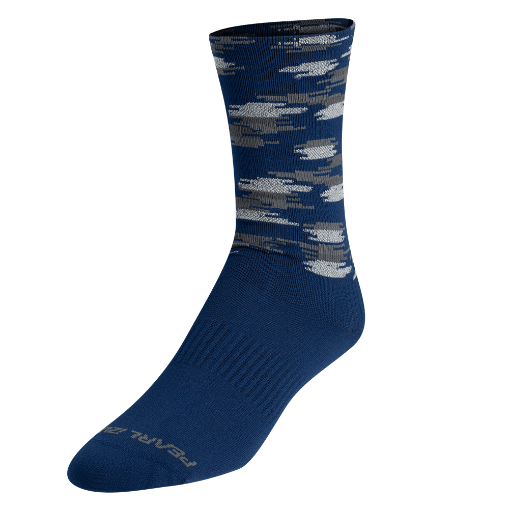 Pearl Izumi Flash Reflective Elite Sock Apparel Pearl Izumi Navy Highland Dash MD 