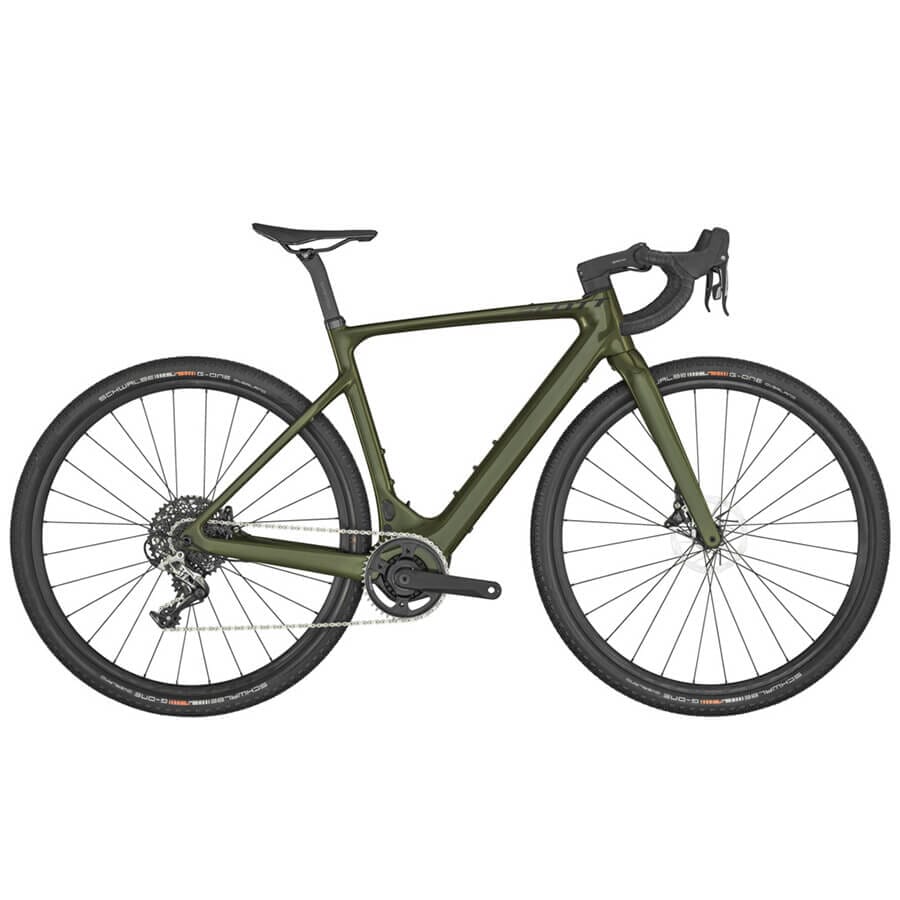 Scott Solace Gravel eRide 30 Bikes Scott Bikes Olive Green XS49 